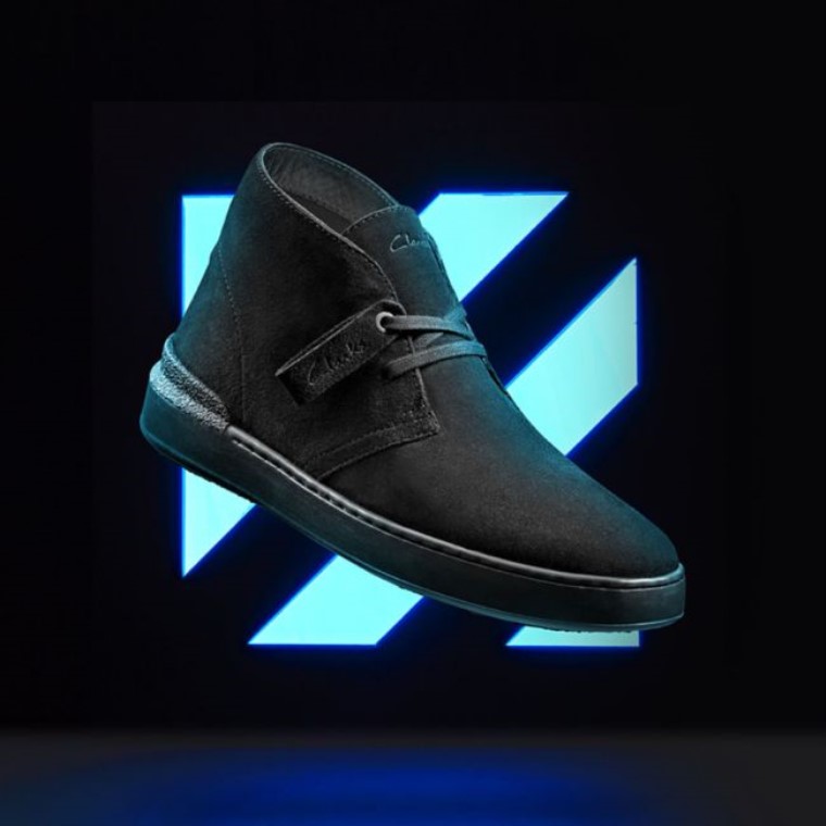Negro/negro Court Lite Desert Boot Negro/negro Clarks