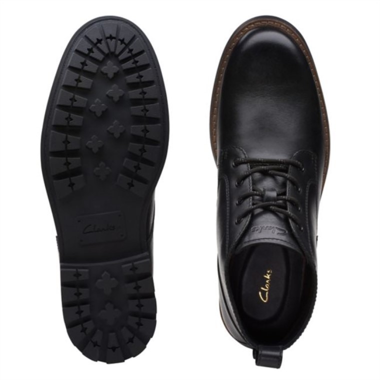 Negro Clarks Westcombe Medio Negro