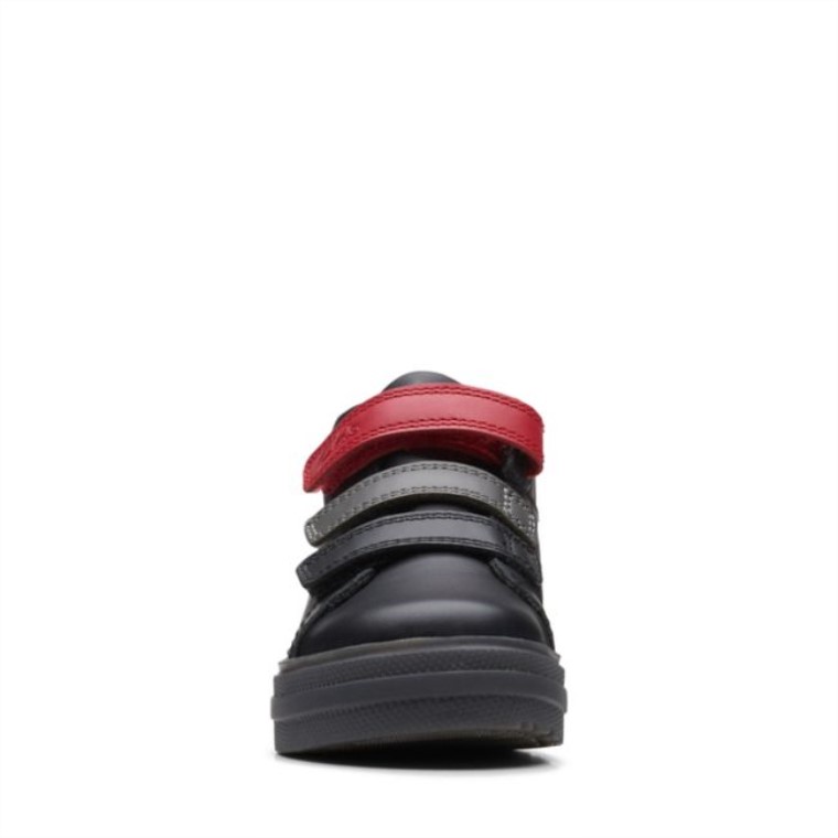 Combinación Negra Clarks Flare Show Combinación Negra Para Niños Pequeños