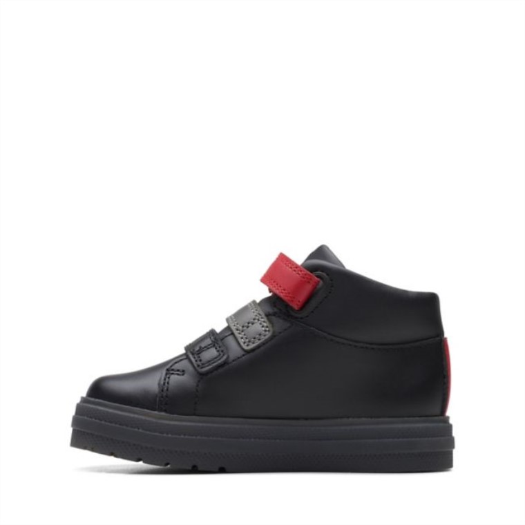 Combinación Negra Clarks Flare Show Combinación Negra Para Niños Pequeños