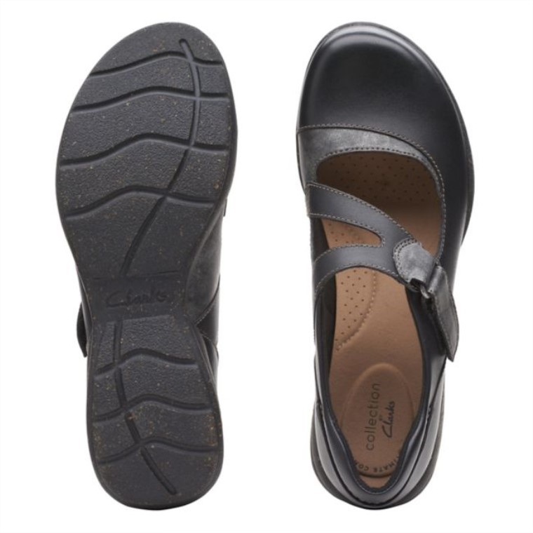 Combinación Negra Clarks Roseville Jane Combinación Negra