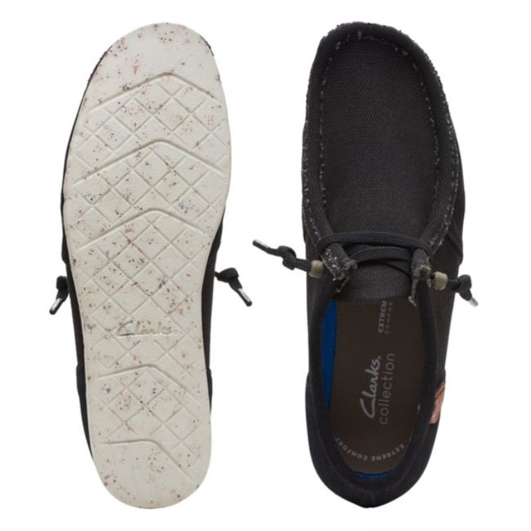 Combinación Negra Clarks Shacre Lite Moc Combinación Negra