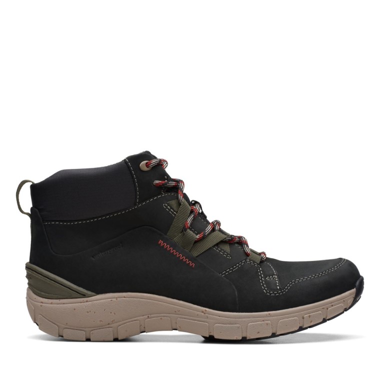 Combinación Negra Clarks Wave Cumbre Ap Combinación Negra