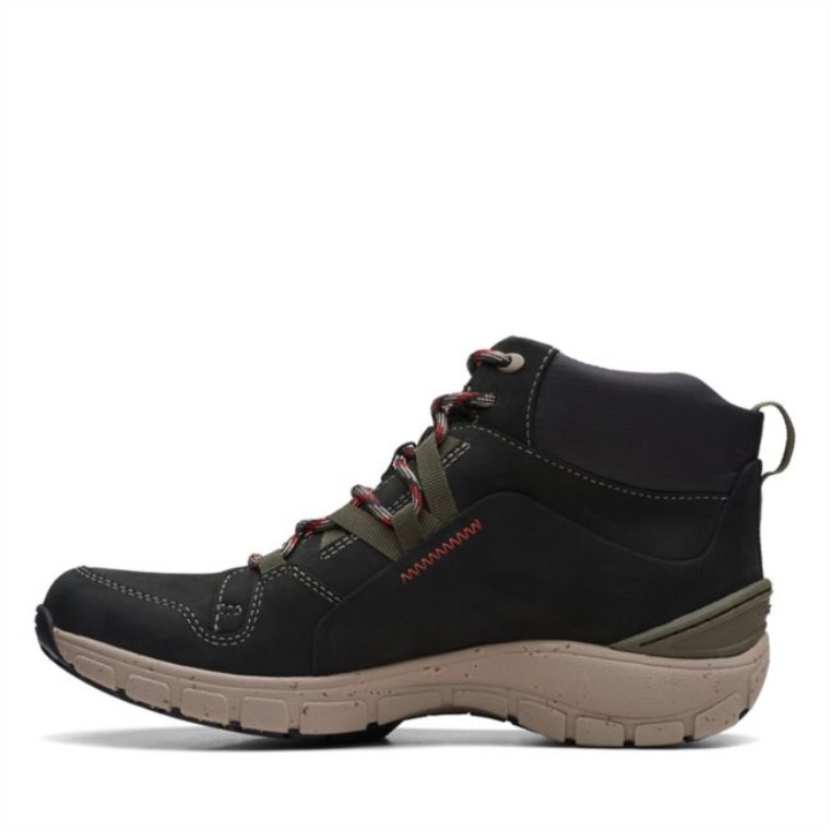 Combinación Negra Clarks Wave Cumbre Ap Combinación Negra