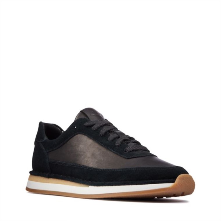 Combinación De Ante Negro Craft Run Lace Combinación De Ante Negro Clarks