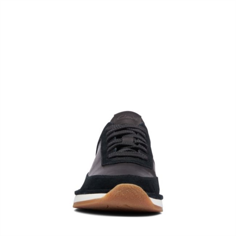 Combinación De Ante Negro Craft Run Lace Combinación De Ante Negro Clarks