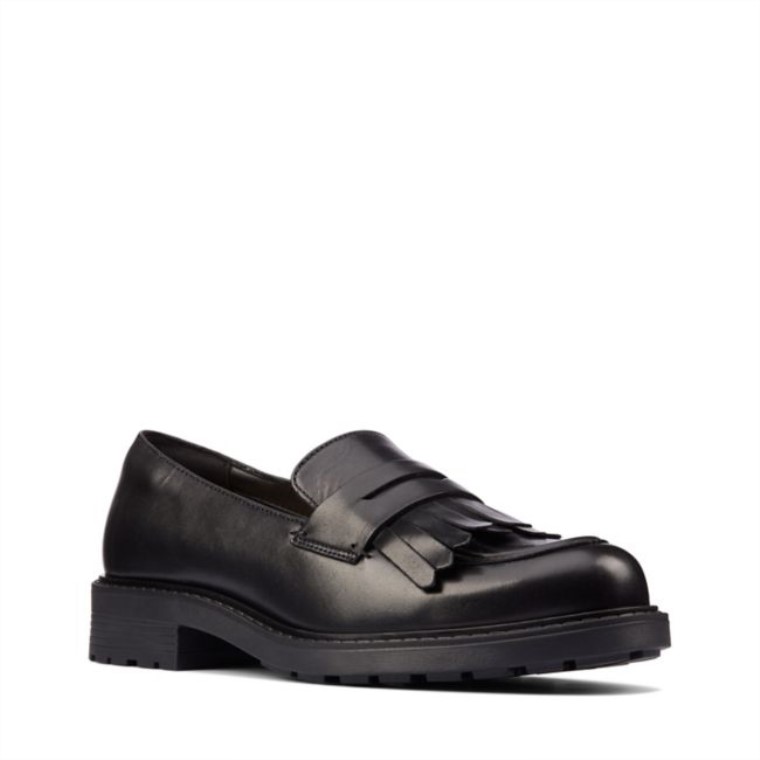 Mocasines Clarks Orinoco 2 De Piel Negra Hi Shine
