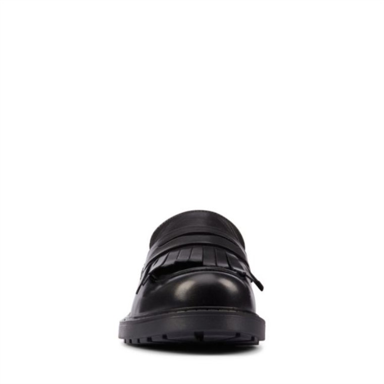 Mocasines Clarks Orinoco 2 De Piel Negra Hi Shine
