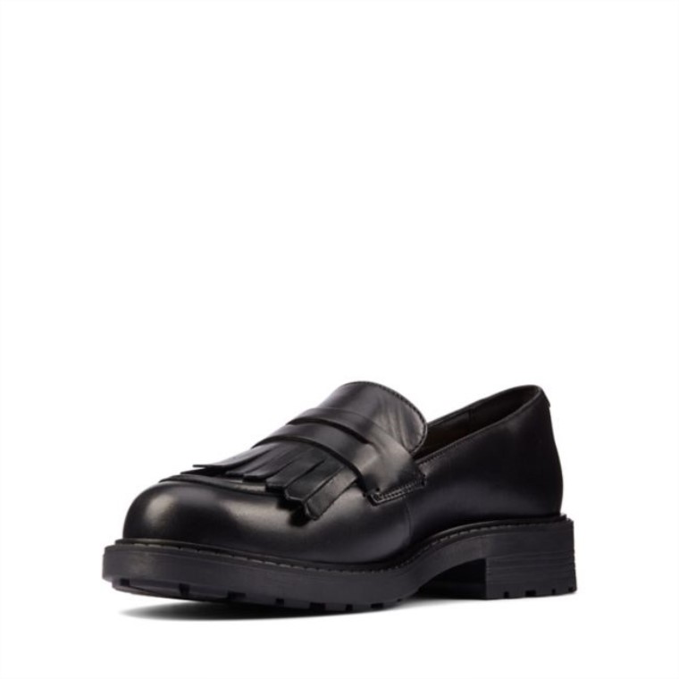 Mocasines Clarks Orinoco 2 De Piel Negra Hi Shine