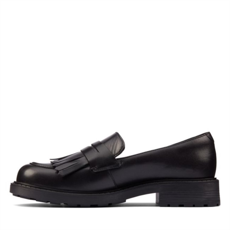 Mocasines Clarks Orinoco 2 De Piel Negra Hi Shine