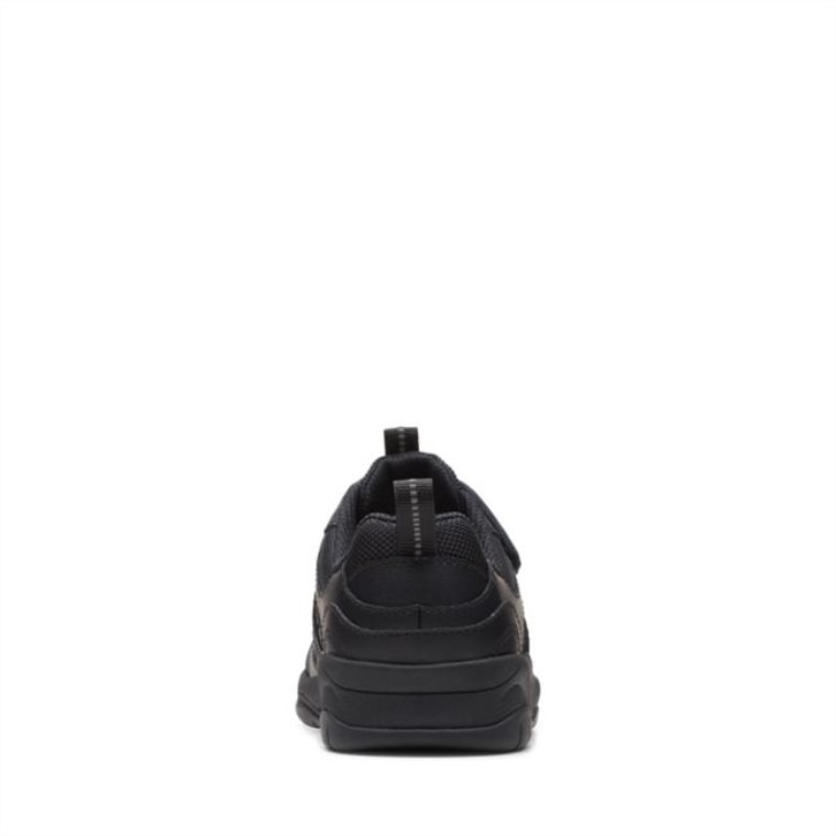 Cuero Negro C Lowder Sprint Niño Cuero Negro Clarks