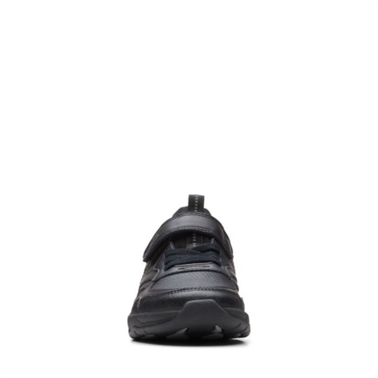 Cuero Negro C Lowder Sprint Niño Cuero Negro Clarks