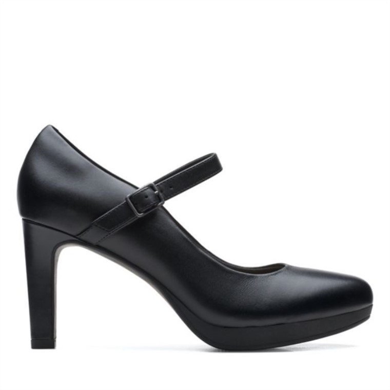 Cuero Negro Clarks Ambyr Brillo Cuero Negro
