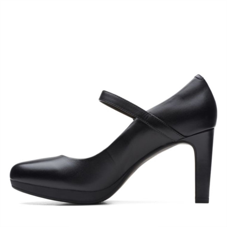 Cuero Negro Clarks Ambyr Brillo Cuero Negro