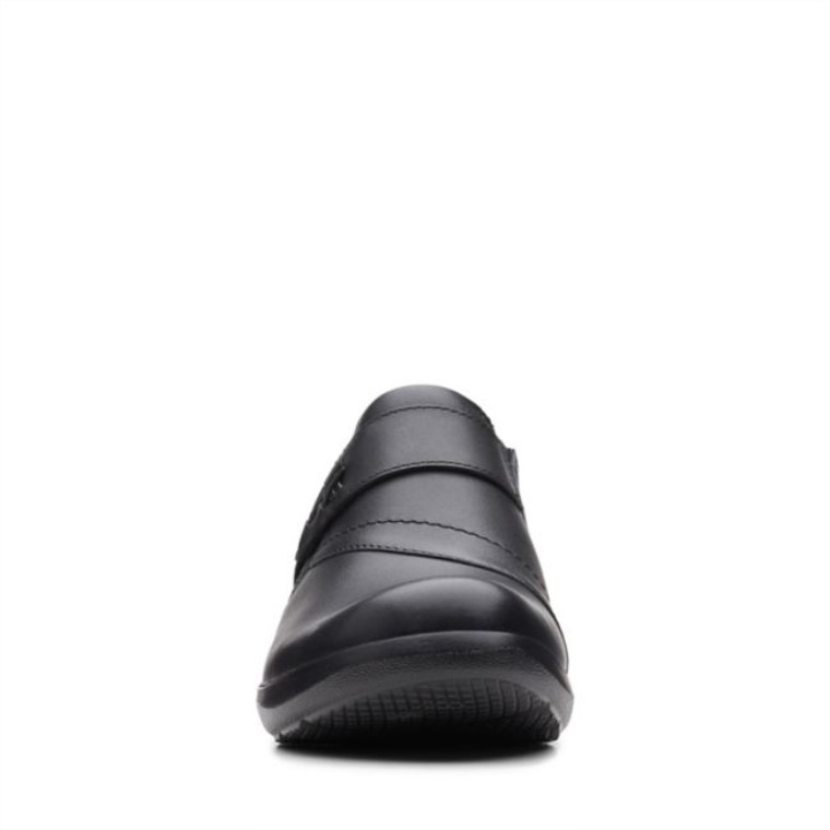 Cuero Negro Clarks Angie Perla Cuero Negro