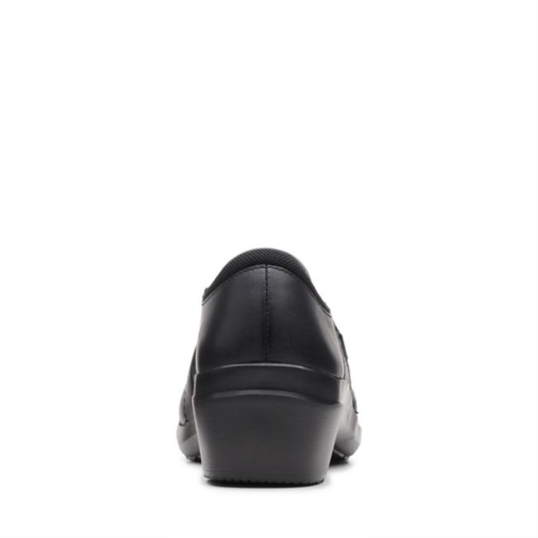 Cuero Negro Clarks Angie Perla Cuero Negro