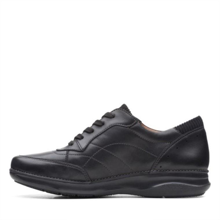 Corbata Clarks Appley De Cuero Negro Cuero Negro