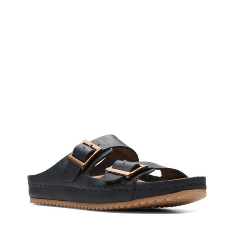 Cuero Negro Clarks Brookleigh Sol Cuero Negro