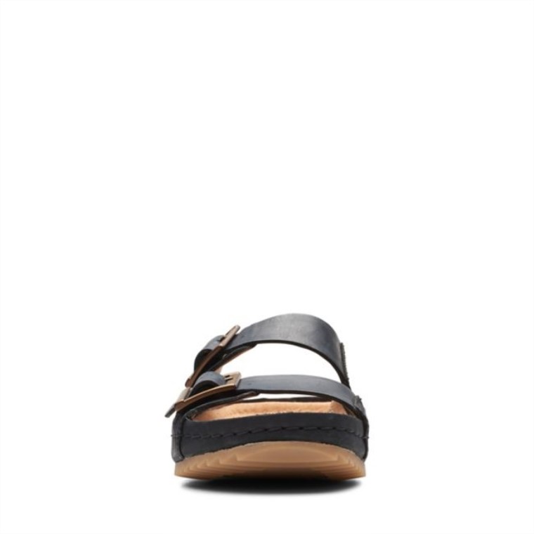 Cuero Negro Clarks Brookleigh Sol Cuero Negro