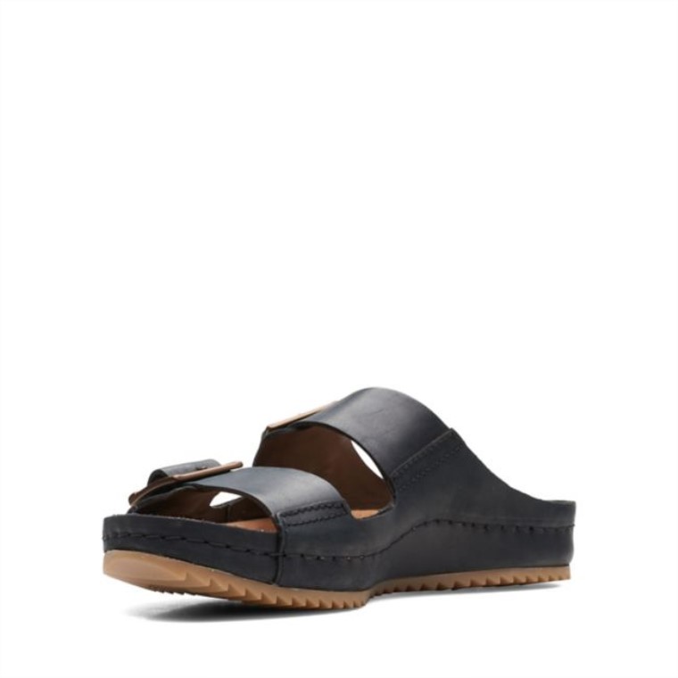 Cuero Negro Clarks Brookleigh Sol Cuero Negro