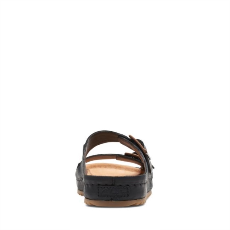 Cuero Negro Clarks Brookleigh Sol Cuero Negro