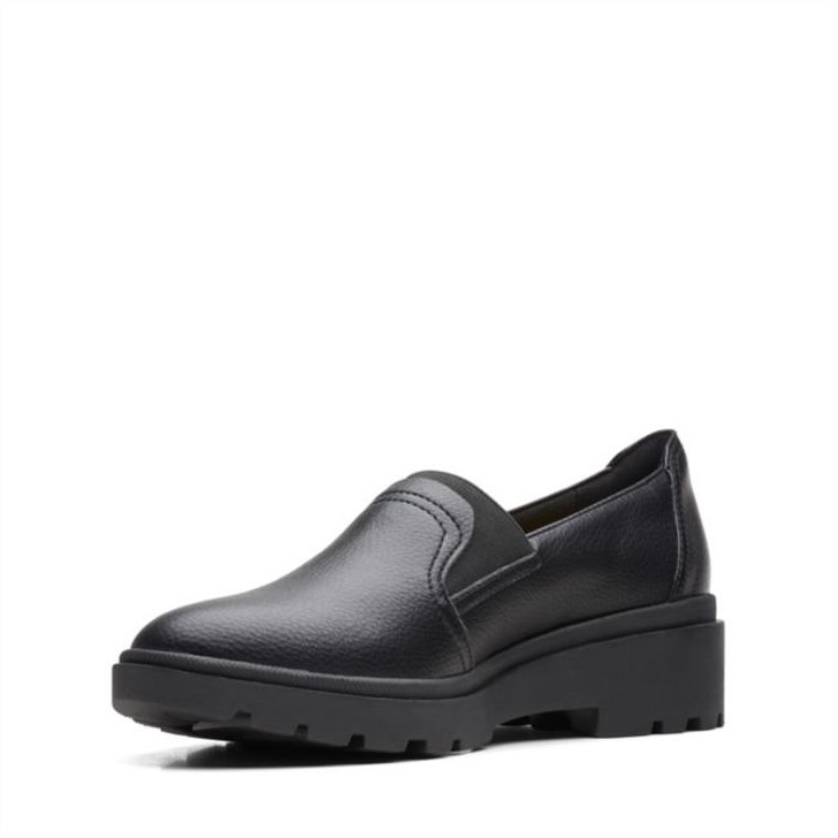 Cuero Negro Clarks Calla Rae Cuero Negro