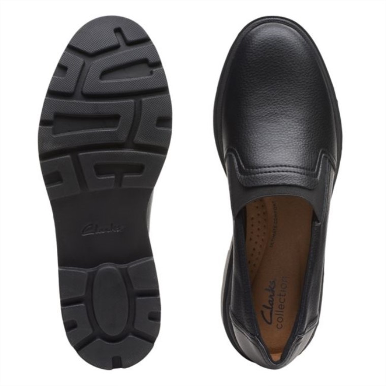 Cuero Negro Clarks Calla Rae Cuero Negro
