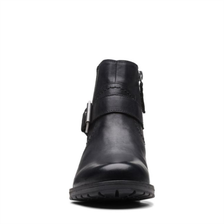 Cuero Negro Clarks Clarkwellstrap Cuero Negro