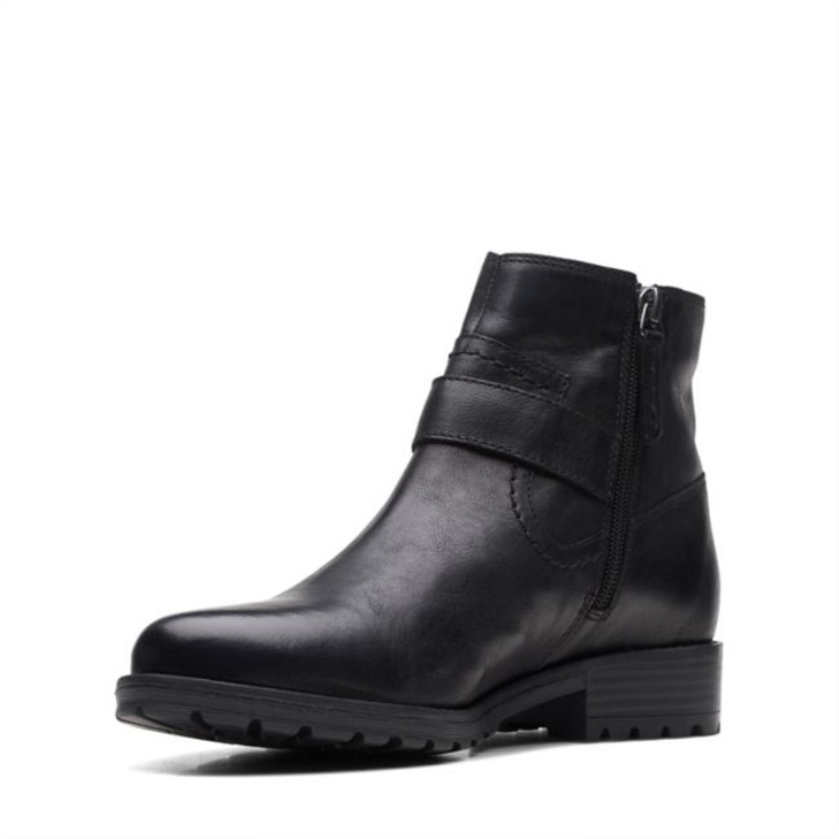 Cuero Negro Clarks Clarkwellstrap Cuero Negro