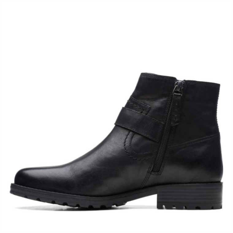 Cuero Negro Clarks Clarkwellstrap Cuero Negro