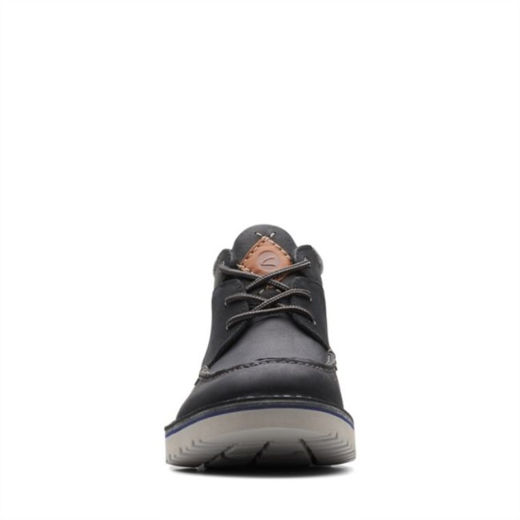 Cuero Negro Top Clarks Eastford Cuero Negro