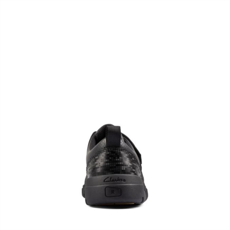 Cuero Negro Clarks Encode Flash Niño Cuero Negro