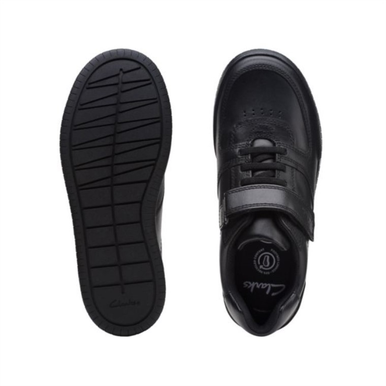 Cuero Negro Clarks Fawn Lay Cuero Negro Mayor