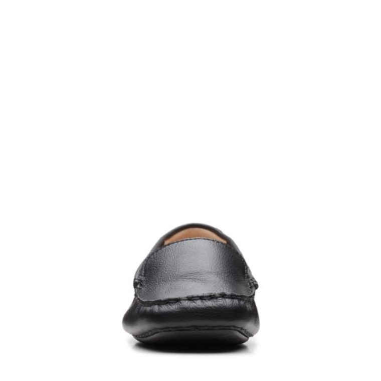 Cuero Negro Clarks Peca Caminar Cuero Negro