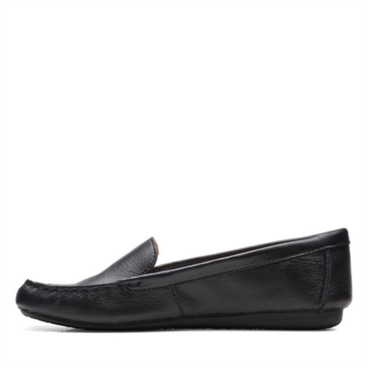 Cuero Negro Clarks Peca Caminar Cuero Negro