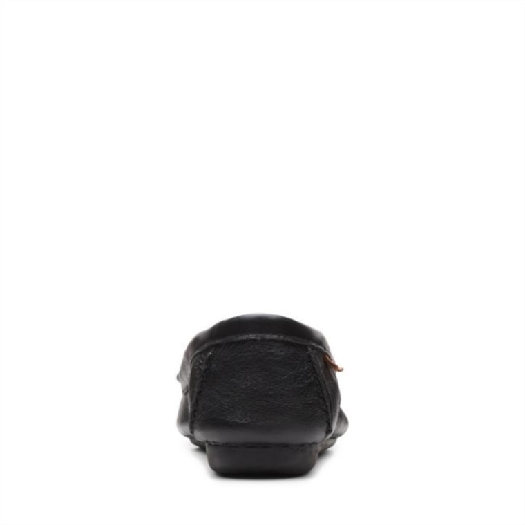 Cuero Negro Clarks Peca Caminar Cuero Negro