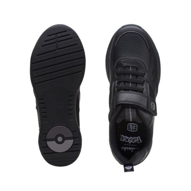Cuero Negro Clarks Grip Comercio Antiguo Cuero Negro