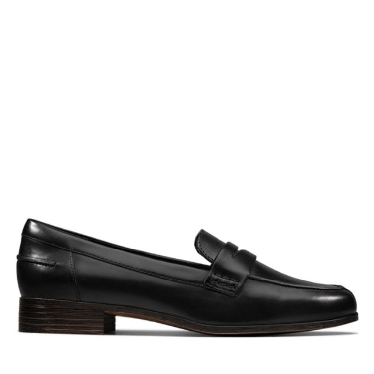 Mocasines Clarks Hamble De Cuero Negro Cuero Negro