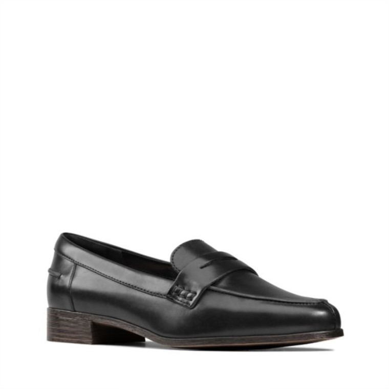 Mocasines Clarks Hamble De Cuero Negro Cuero Negro