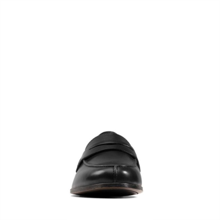 Mocasines Clarks Hamble De Cuero Negro Cuero Negro
