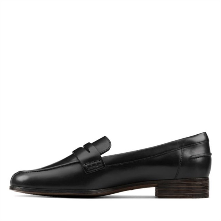 Mocasines Clarks Hamble De Cuero Negro Cuero Negro