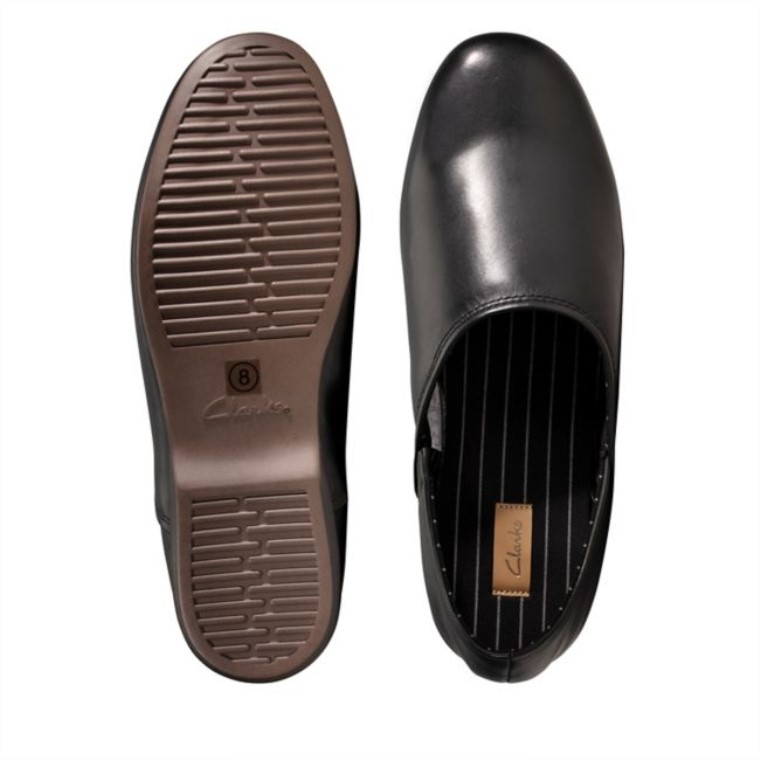 Cuero Negro Clarks Harston E Lite Cuero Negro