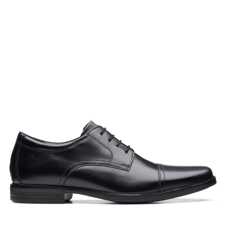 Gorra Clarks Howard De Cuero Negro Cuero Negro