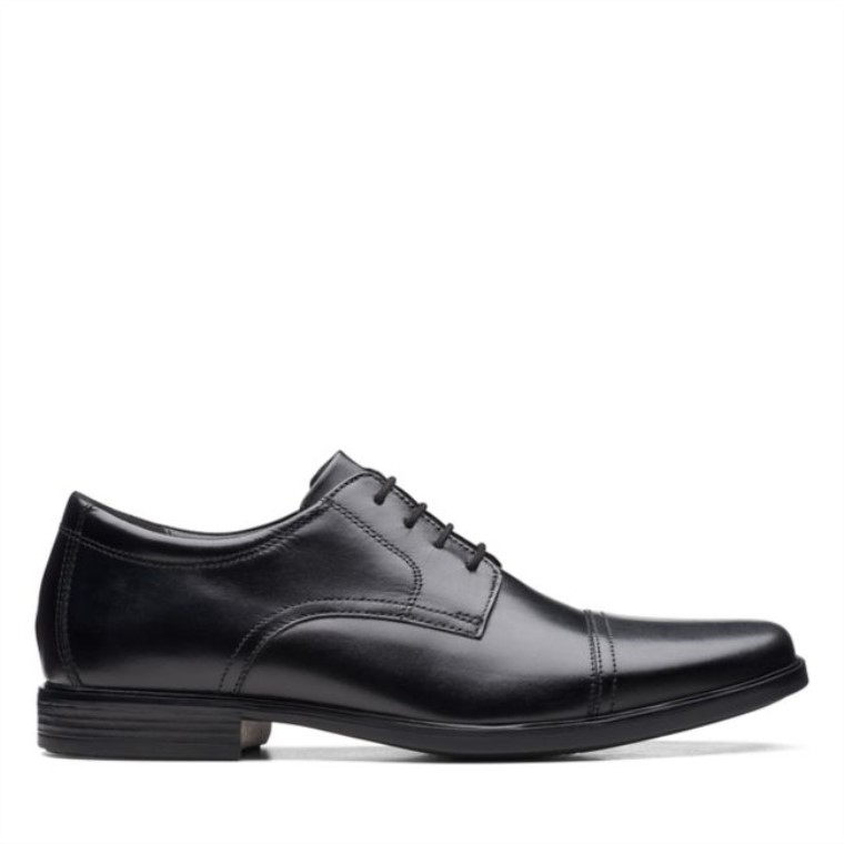 Gorra Clarks Howard De Cuero Negro Cuero Negro