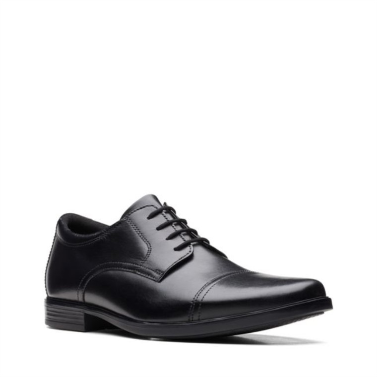 Gorra Clarks Howard De Cuero Negro Cuero Negro