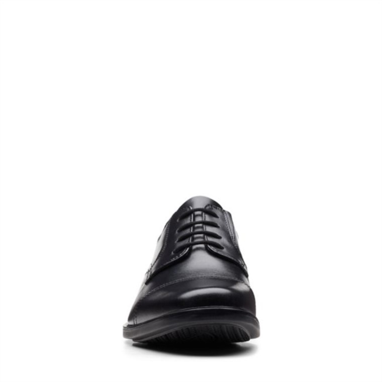 Gorra Clarks Howard De Cuero Negro Cuero Negro