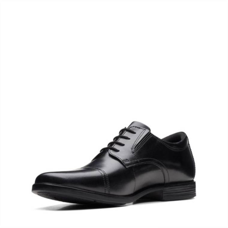Gorra Clarks Howard De Cuero Negro Cuero Negro