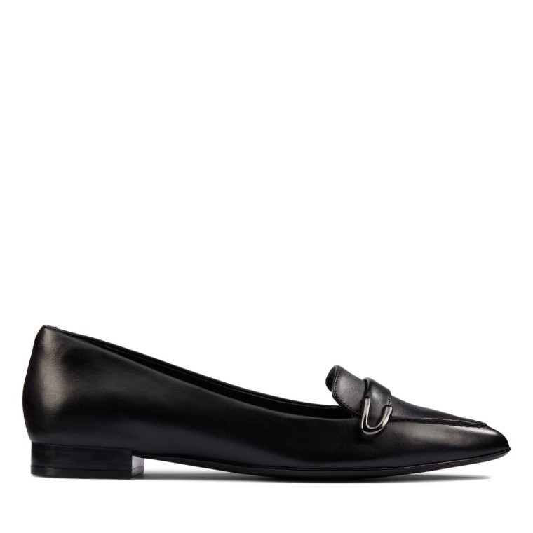 Cuero Negro Clarks Laina Hebilla 15 Cuero Negro