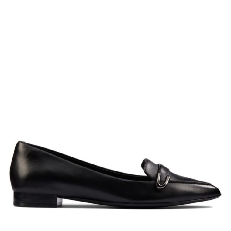 Cuero Negro Clarks Laina Hebilla 15 Cuero Negro