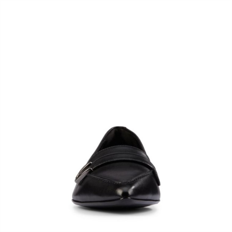Cuero Negro Clarks Laina Hebilla 15 Cuero Negro